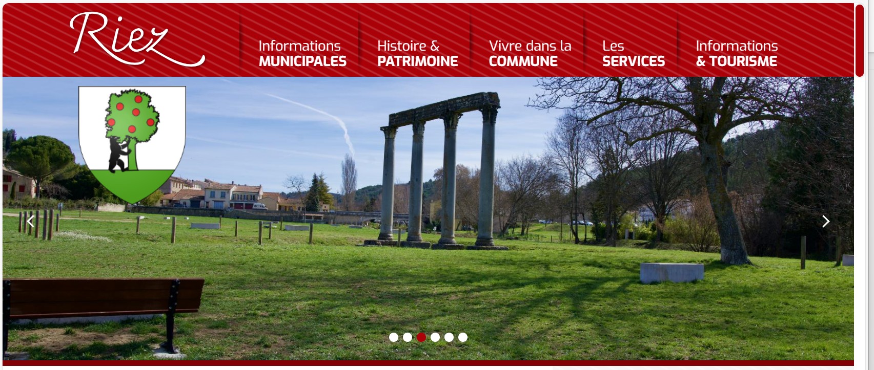 image de la banderole du site de la mairie de la riez à titre d'illustration