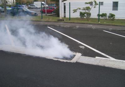 TEST DE FUMEE SUR LE RESEAU D'EAUX USEES