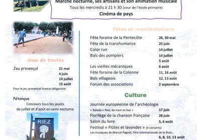 FESTIVITES ETE 2023