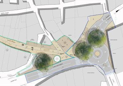 Travaux des places Saint-Antoine, de la Colonne et du square Jean Martin