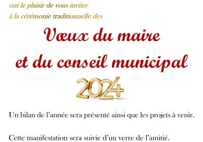 Vœux du maire samedi 20 janvier à 18h salle Magliano Alfieri