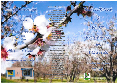 Programme des festivités mars/avril/mai/juin 2024