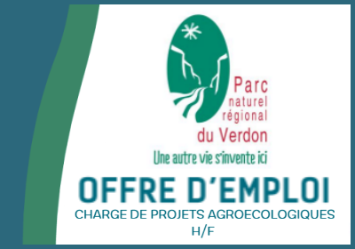 vignette offre d’emploi - chargé de projets agro écologiques au Parc du Verdon sur le site de riez