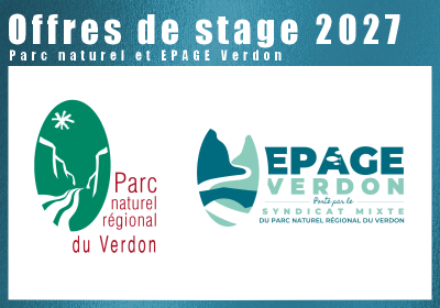 Offres de stage 2027 - Parc naturel régional du Verdon et de l’EPAGE Verdon
