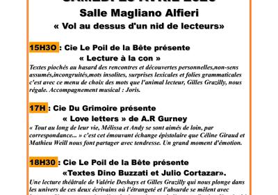 Vol au dessus d'un nid de lecteurs