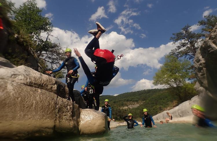 Saut dans le canyon du Jabron avec ROCKSIDERS - 