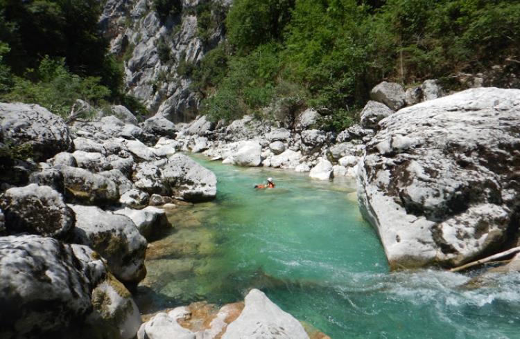 Canyoning dans le Grand Canyon du Verdon avec ROCKSIDERS - 