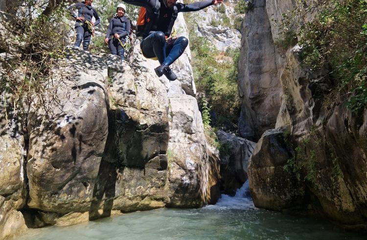 Canyoning Baou dans le Grand Canyon du Verdon avec ROCKSIDERS - 
