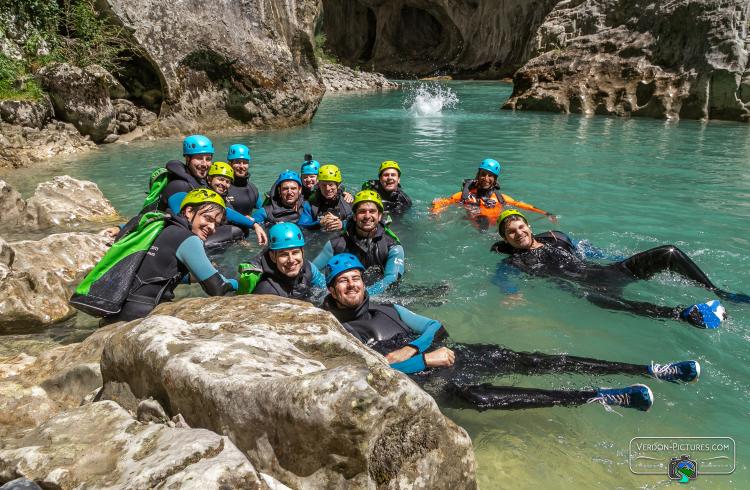 Couloir samson dans le Grand Canyon du Verdon avec ROCKSIDERS - 