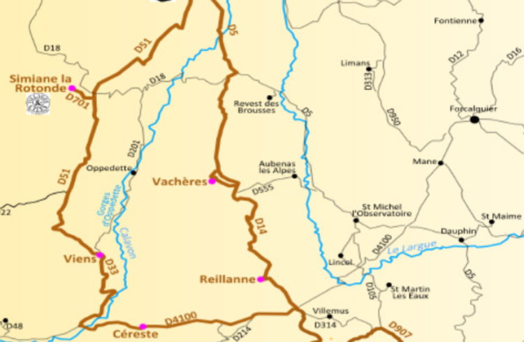 Route du Luberon Ouest - Circuit