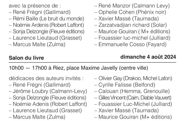 Salon du livre programme - Salon du livre programme