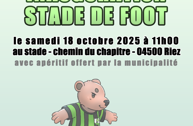 Inauguration du stade de foot_Riez - Inauguration du stade de foot_Riez