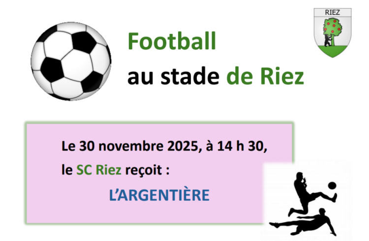 Affiche rencontre - Foot