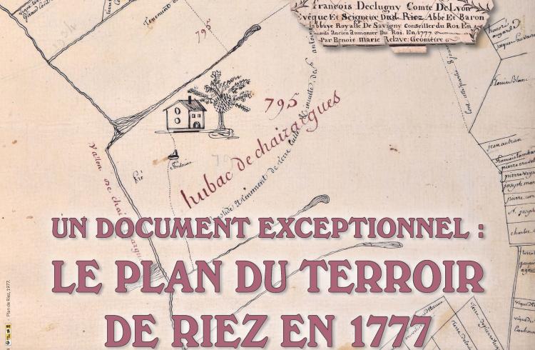Conférence - Plan du terroir de Riez 1777