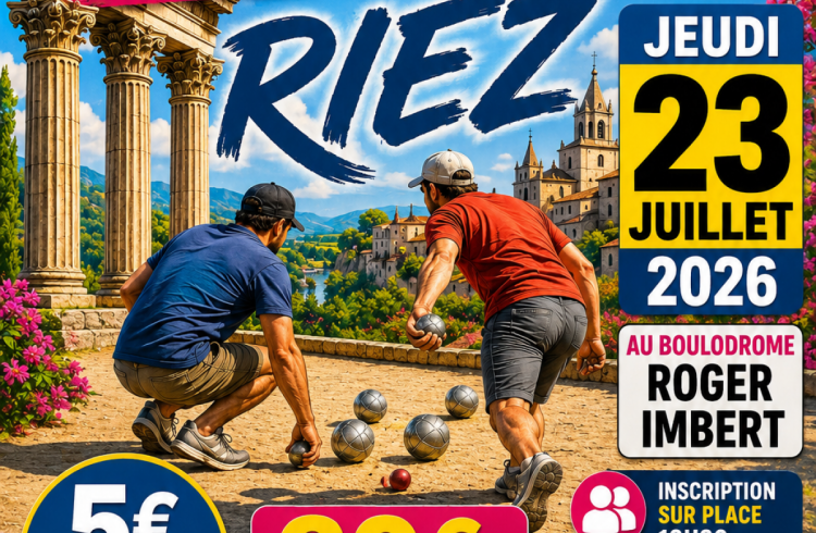 affiche concours pétanque du 23 juillet