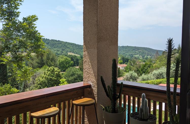 Terrasse Chambre Colonnes - 
