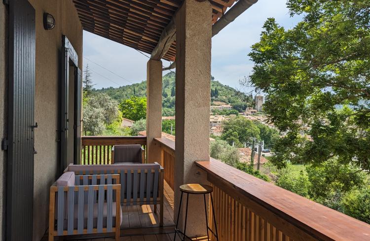 Terrasse Chambre Colonnes - 