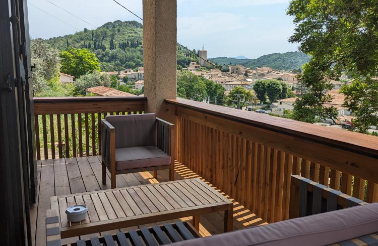 Terrasse Chambre Colonnes - 