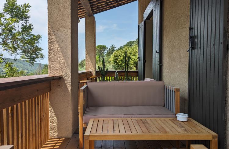 Terrasse Chambre Colonnes - 