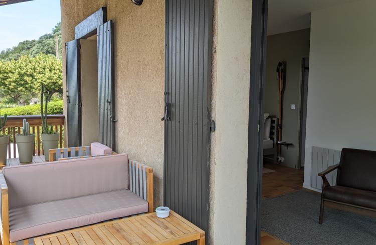 Terrasse Chambre Colonnes - 