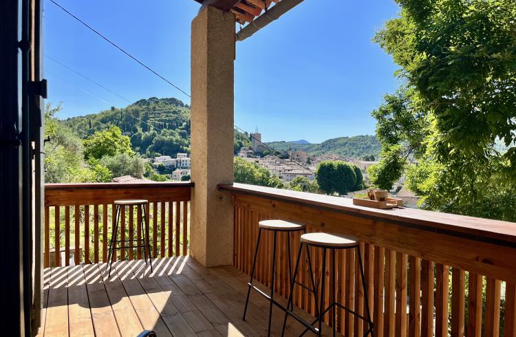 Terrasse Chambre Colonnes - 